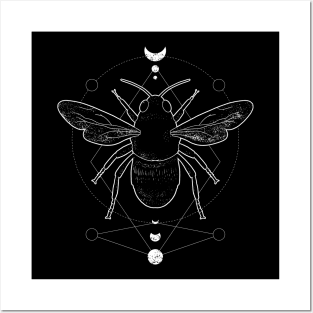 Geometric Bee Posters and Art